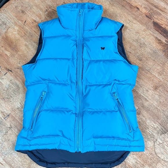 Vintage Y2K Aeropostale Down Puffer Vest Zip Up Womens Small 00s 70s Throwback - Picture 1 of 10